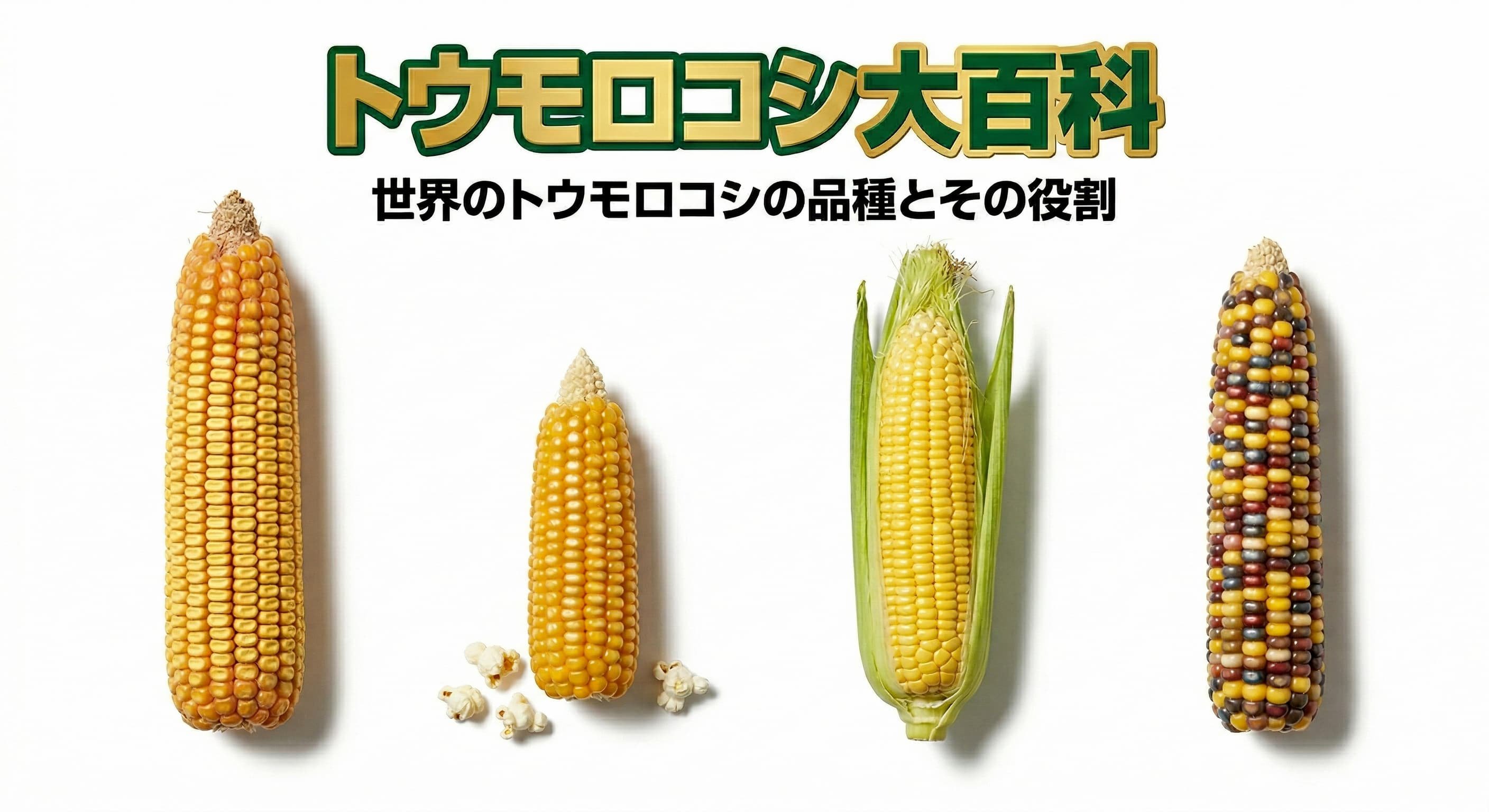 トウモロコシ大百科第一弾！<br>スーパーに並ばない世界最大の裏方「デントコーン」の正体