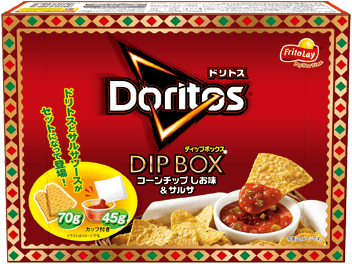 ドリトス DIPBOX コーンチップしお味＆サルサ